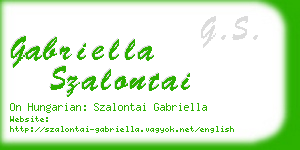 gabriella szalontai business card